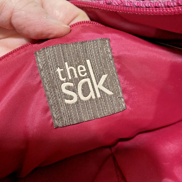 Vintage The Sak Shoulderbag Purse Crossbody Crochet Multicolor Single Strap - Picture 13 of 14